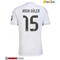 Moške Nogometnih dresov Real Madrid Arda Guler #15 Domači 2025-26 Kratki rokavi